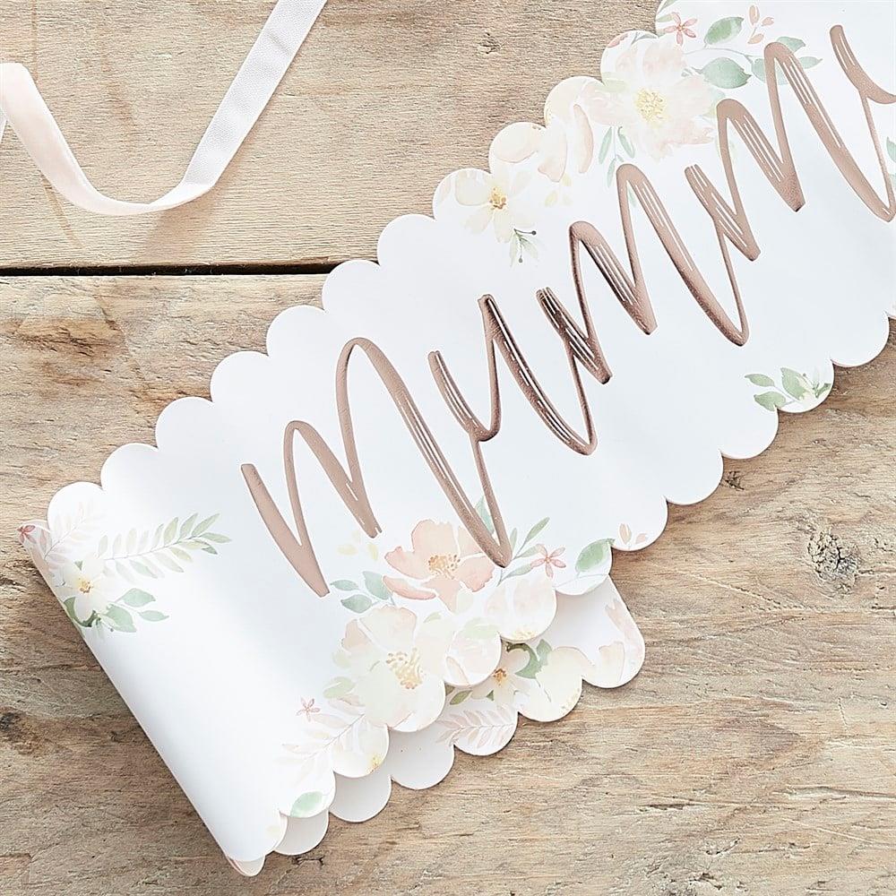 Ginger Ray - Mummy To Be - Çiçekli Kuşak