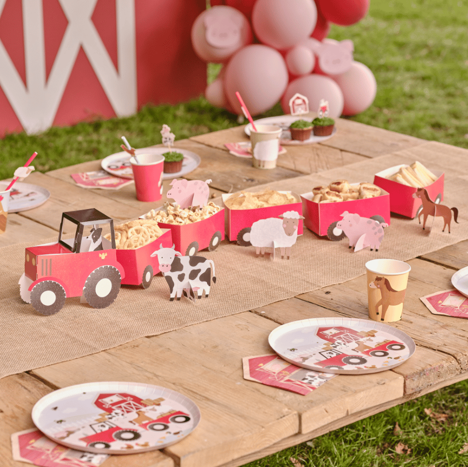 Ginger Ray - Treat Stand - Tractor and Trailer Treat Stand - Traktör ve Römork İkram Standı