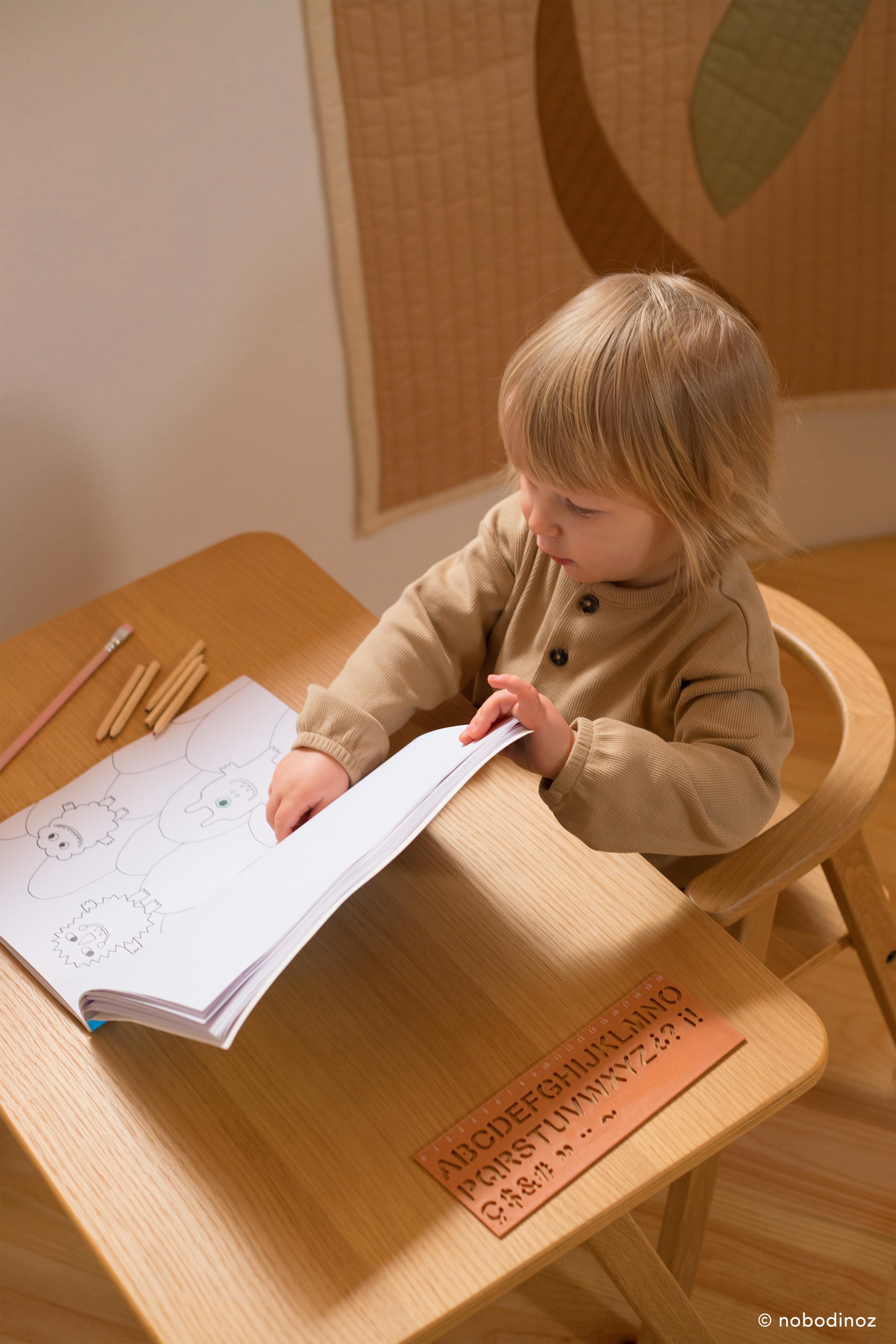 Growing Green Çocuk Masası, Naturel Mini Mobilyalar NOBODINOZ