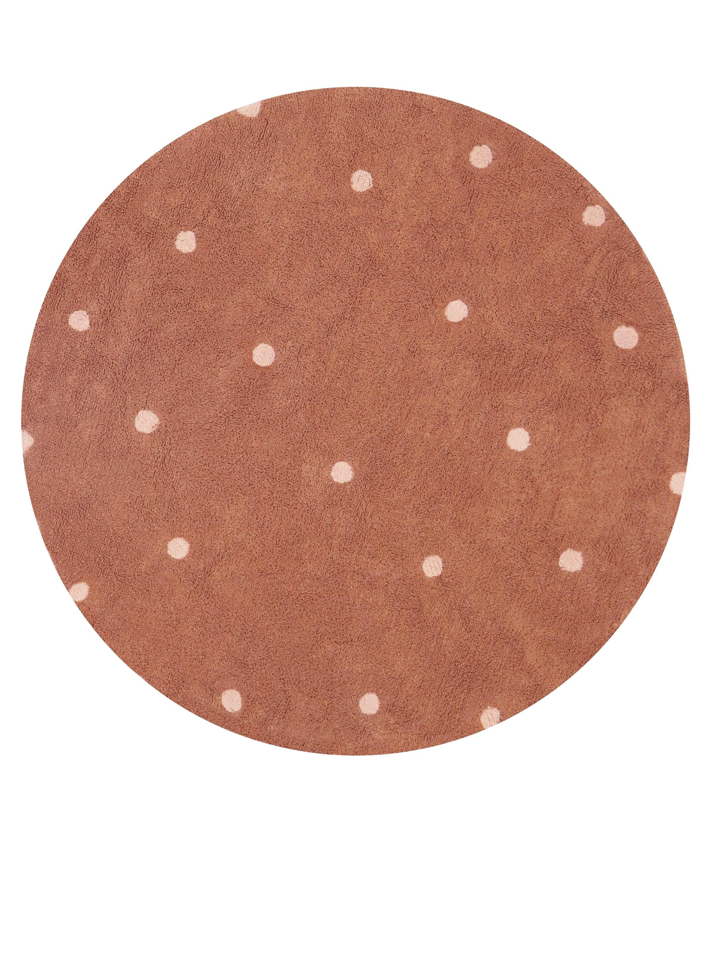 Halı, Round Dot Chestnut Lorena Canals Lorena Canals