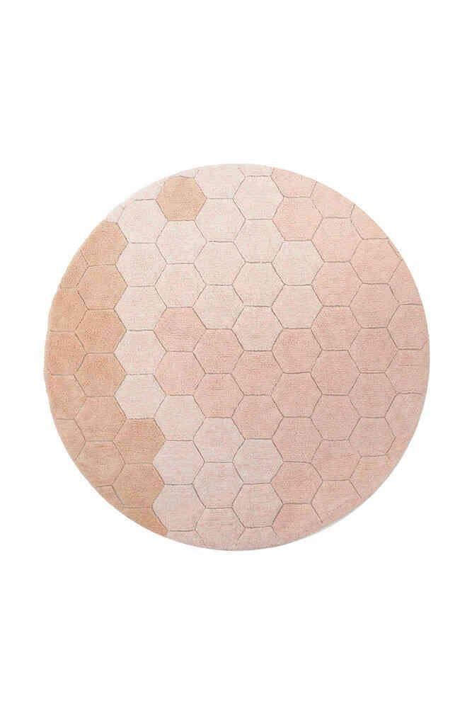 Halı, Round Honeycomb Rose Kategorisiz Lorena Canals