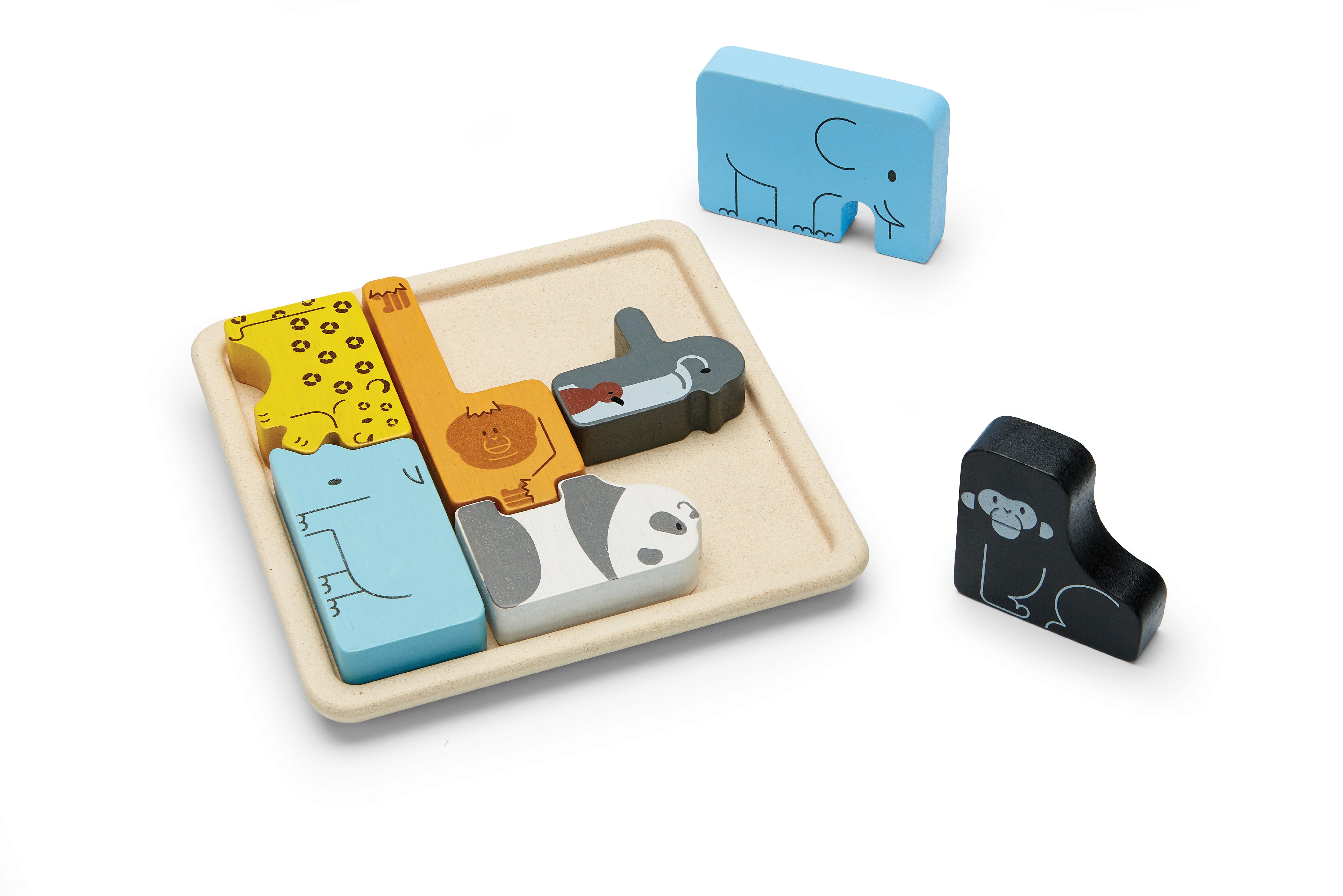 Hayvan Bulmaca Seti Ahşap Oyuncaklar plantoys