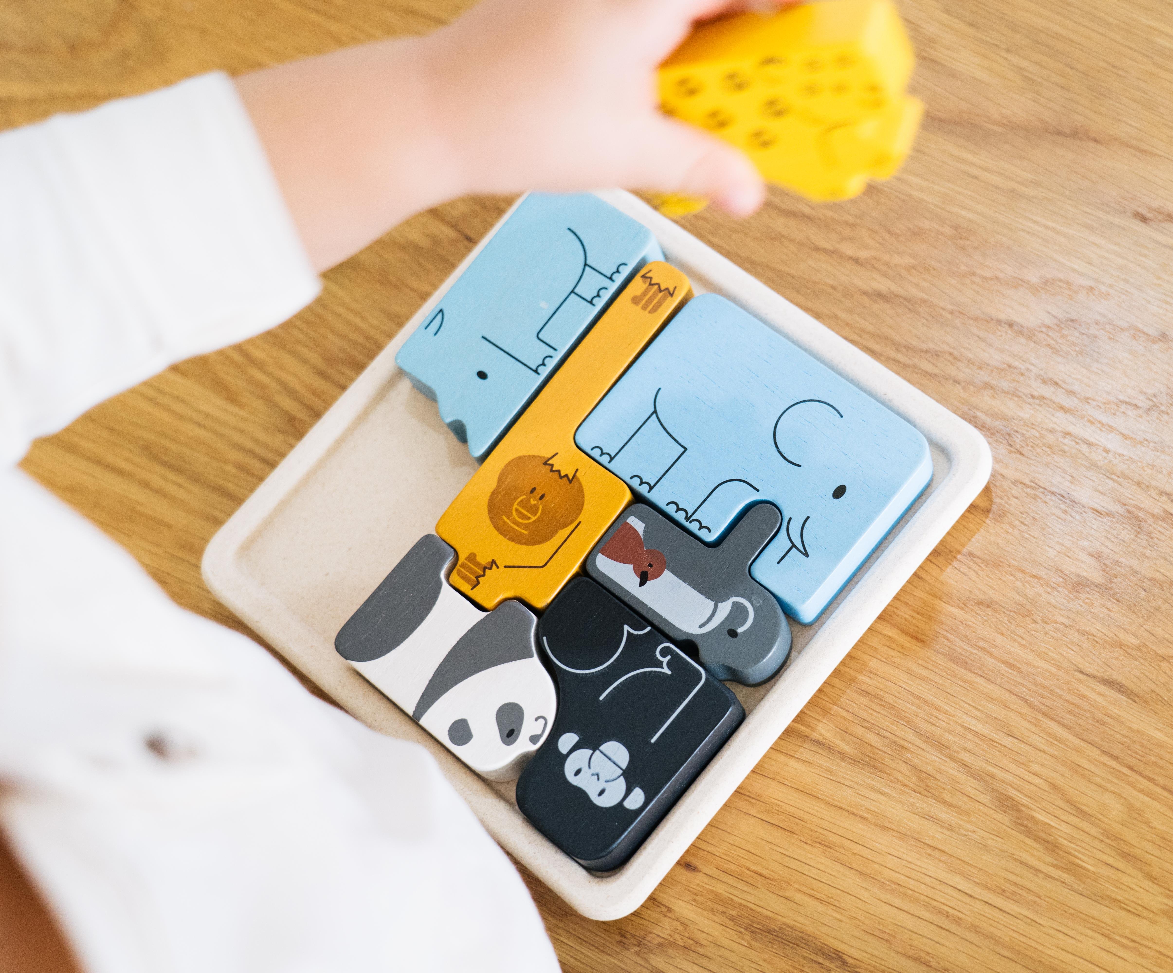 Hayvan Bulmaca Seti Ahşap Oyuncaklar plantoys