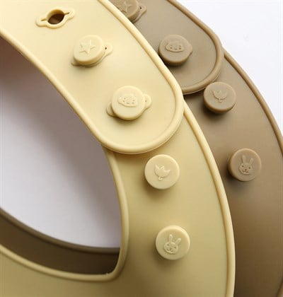 İkili Silikon Mama Önlüğü, Dinozor Önlük ve Bereler A Little Lovely Company