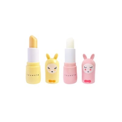 Inuwet Bunny Dudak Balmı 2'li set, Strawberry / Pineapple Oje & Ruj Inuwet