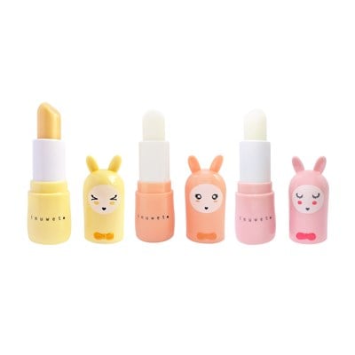 Inuwet Bunny Dudak Balmı 3'lü set, California Glitter Oje & Ruj Inuwet