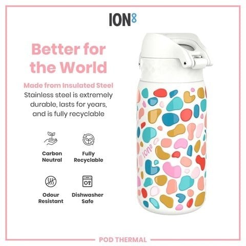 ION8 - Çocuk Su Termosu - Boya Lekesi - 320 Ml - Sızdırmaz