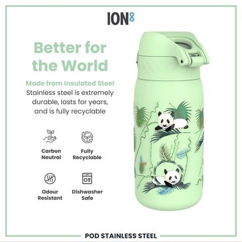 ION8 - Çocuk Su Termosu - Panda - 320 Ml - Sızdırmaz