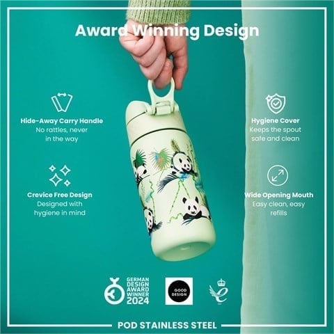 ION8 - Çocuk Su Termosu - Panda - 320 Ml - Sızdırmaz