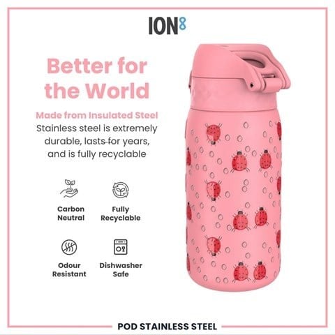 ION8 - Çocuk Su Termosu - Uğur Böceği - 320 Ml - Sızdırmaz