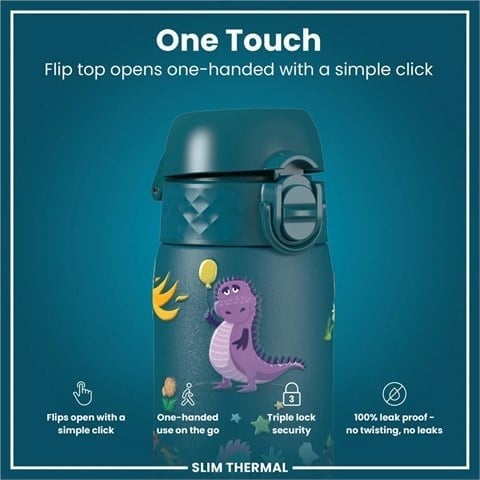 ION8 - İnce Su Termosu - Ejderhalar - 500 Ml - Sızdırmaz