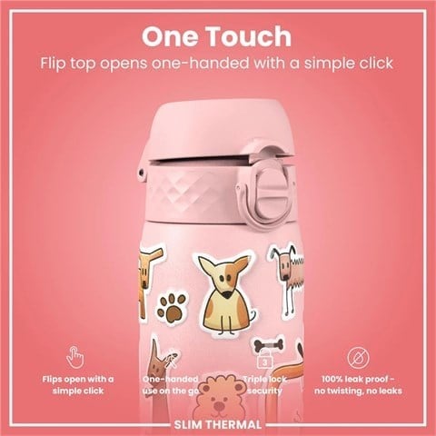 ION8 - İnce Su Termosu - Köpekler - 500 Ml - Sızdırmaz