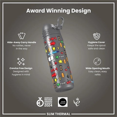 ION8 - İnce Su Termosu - Oyuncu - 500 Ml - Sızdırmaz