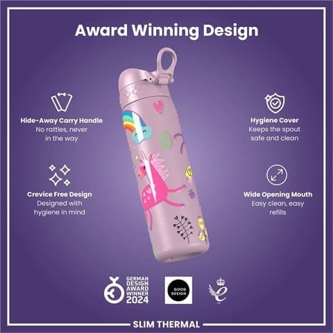 ION8 - İnce Su Termosu - Unicorn - 500 Ml - Sızdırmaz