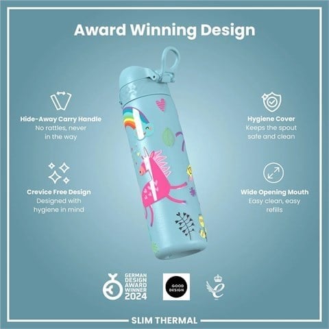 ION8 - İnce Su Termosu - Unicorn - 500 Ml - Sızdırmaz