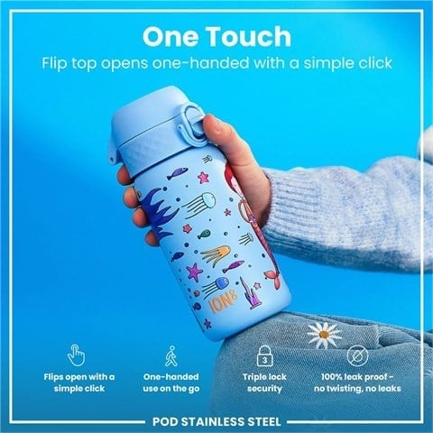 ION8 - Paslanmaz Çelik Çocuk Suluk - Deniz Kızları - 400 Ml - Sızdırmaz