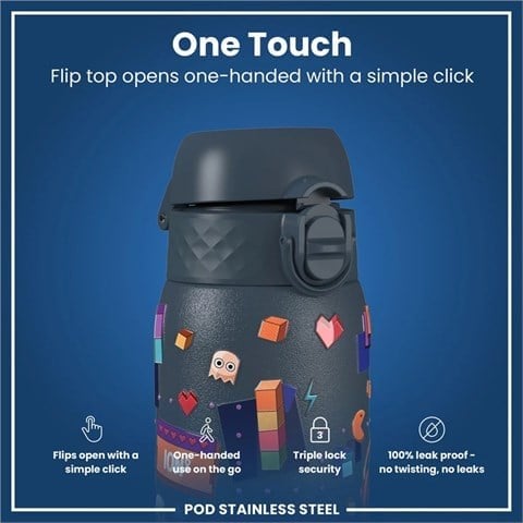 ION8 - Paslanmaz Çelik Çocuk Suluk - Oyuncu - 400 Ml - Sızdırmaz