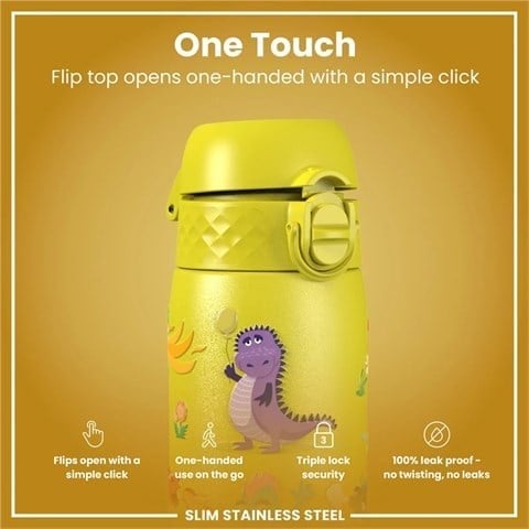 ION8 - Paslanmaz Çelik İnce Suluk - Ejderhalar - 600 Ml - Sızdırmaz