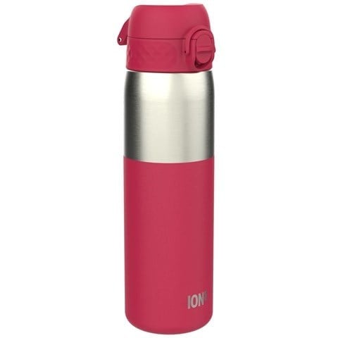 ION8 - Paslanmaz Çelik İnce Suluk - Fuşya - 600 Ml - Sızdırmaz