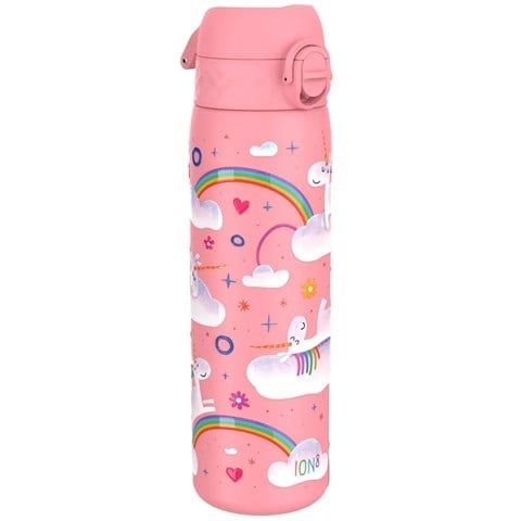 ION8 - Paslanmaz Çelik İnce Suluk - Gökkuşağı Unicorn - 600 Ml - Sızdırmaz