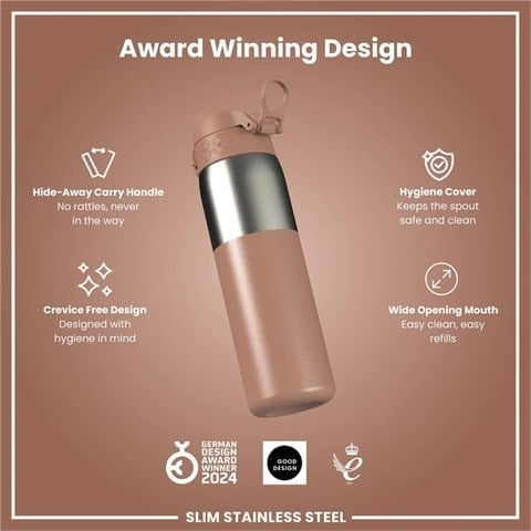 ION8 - Paslanmaz Çelik İnce Suluk - Mocha Kahve - 600 Ml - Sızdırmaz