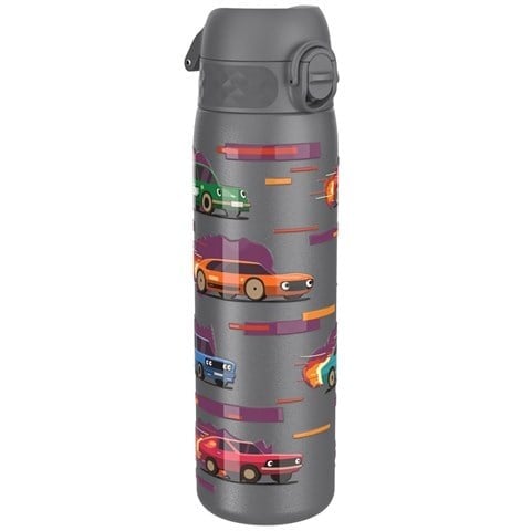 ION8 - Paslanmaz Çelik İnce Suluk - Yarış Arabaları - 600 Ml - Sızdırmaz