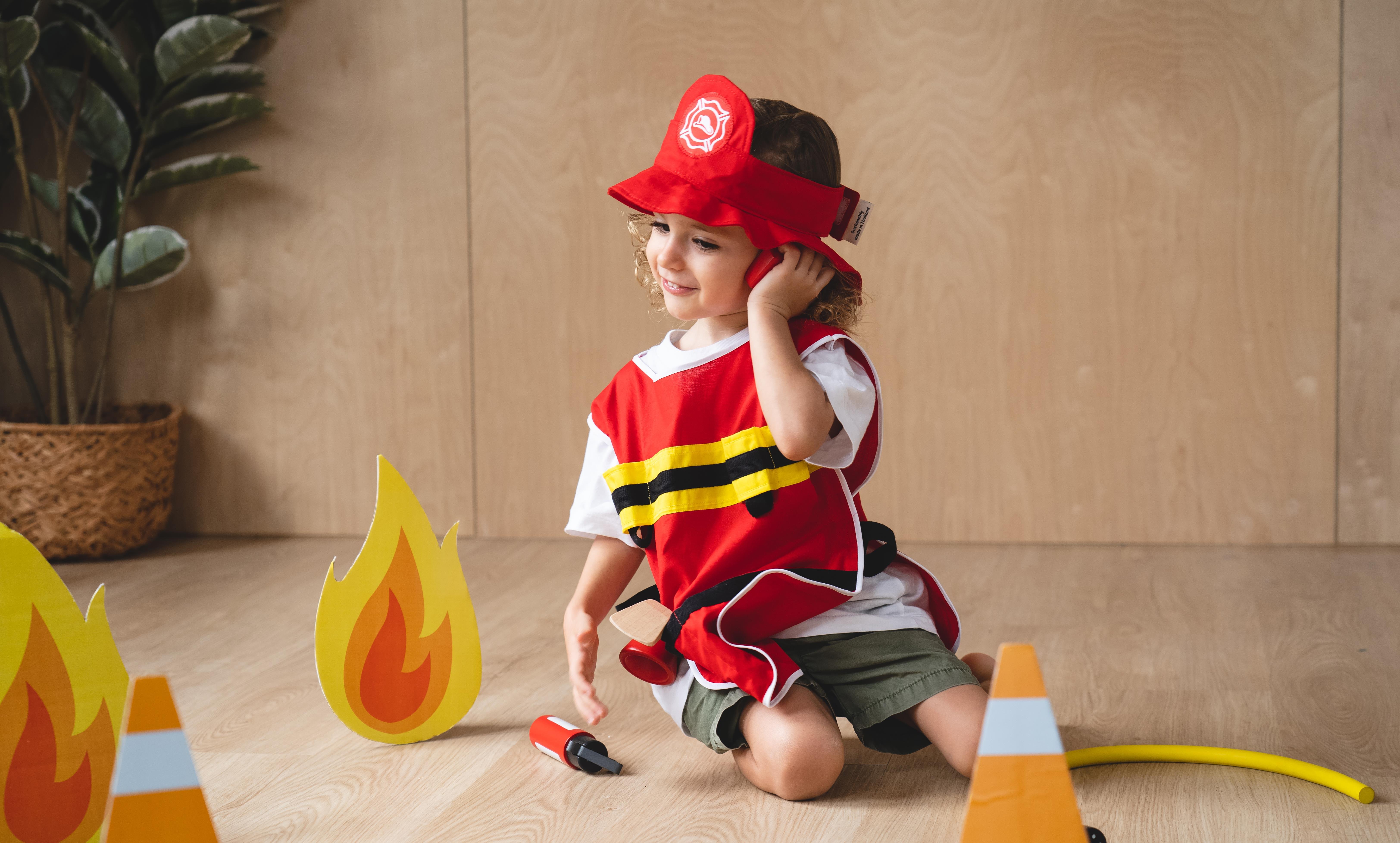 İtfayeci Oyun Seti Ahşap Oyuncaklar plantoys
