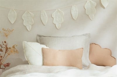 Lin Francais Yaprak Garland, Off White Duvar Aksesuarları Nobodinoz
