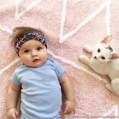 Lorena Canals HIPPY Halı Pudra Pembe Çocuk Odası Halıları