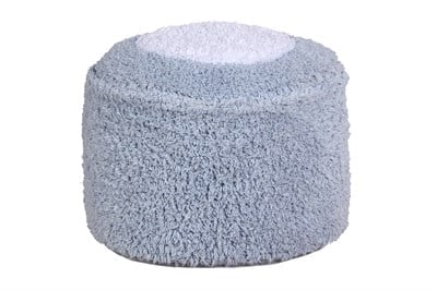 Lorena Canals Puf, Marshmallow Yuvarlak Pudra Mavi Puflar Ve Minderler