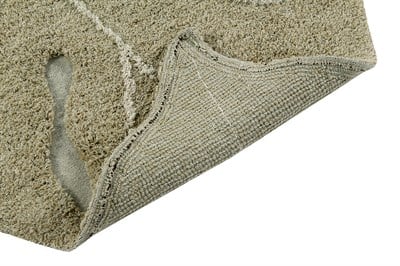 Lorena Canals Yaprak Desenli Monstera Halı Olive Çocuk Odası Halıları