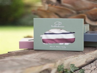 Lullalucca Kısa Kollu Body Çizgili Bebek Body