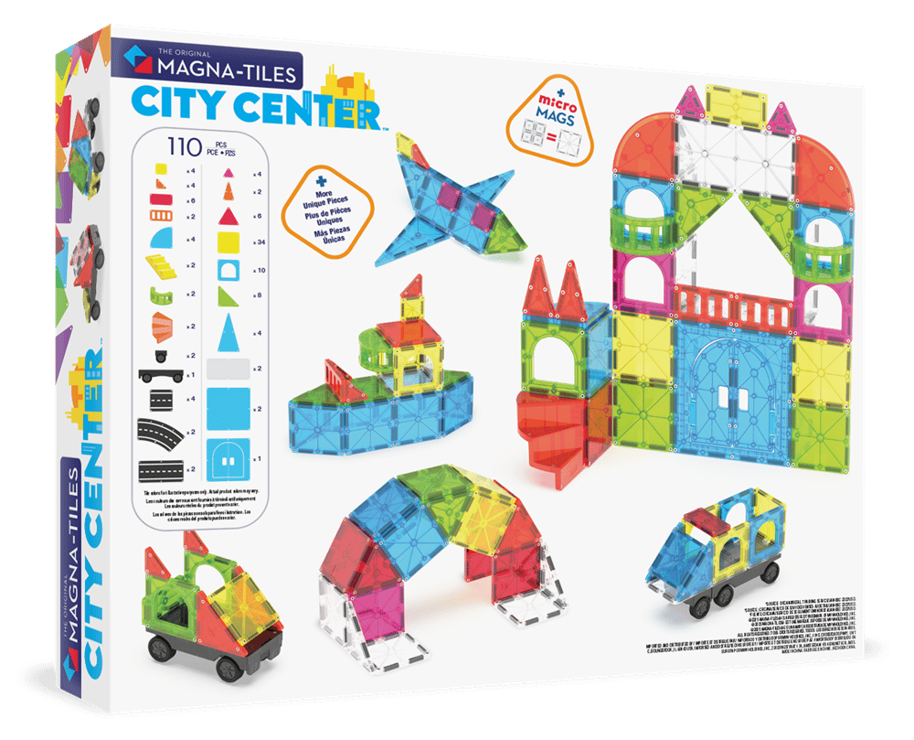 MAGNA-TILES® - City Center Manyetik Bloklar - 110 Parça