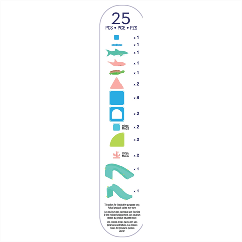 MAGNA-TILES® - Coral Reef Manyetik Bloklar - 25 Parça