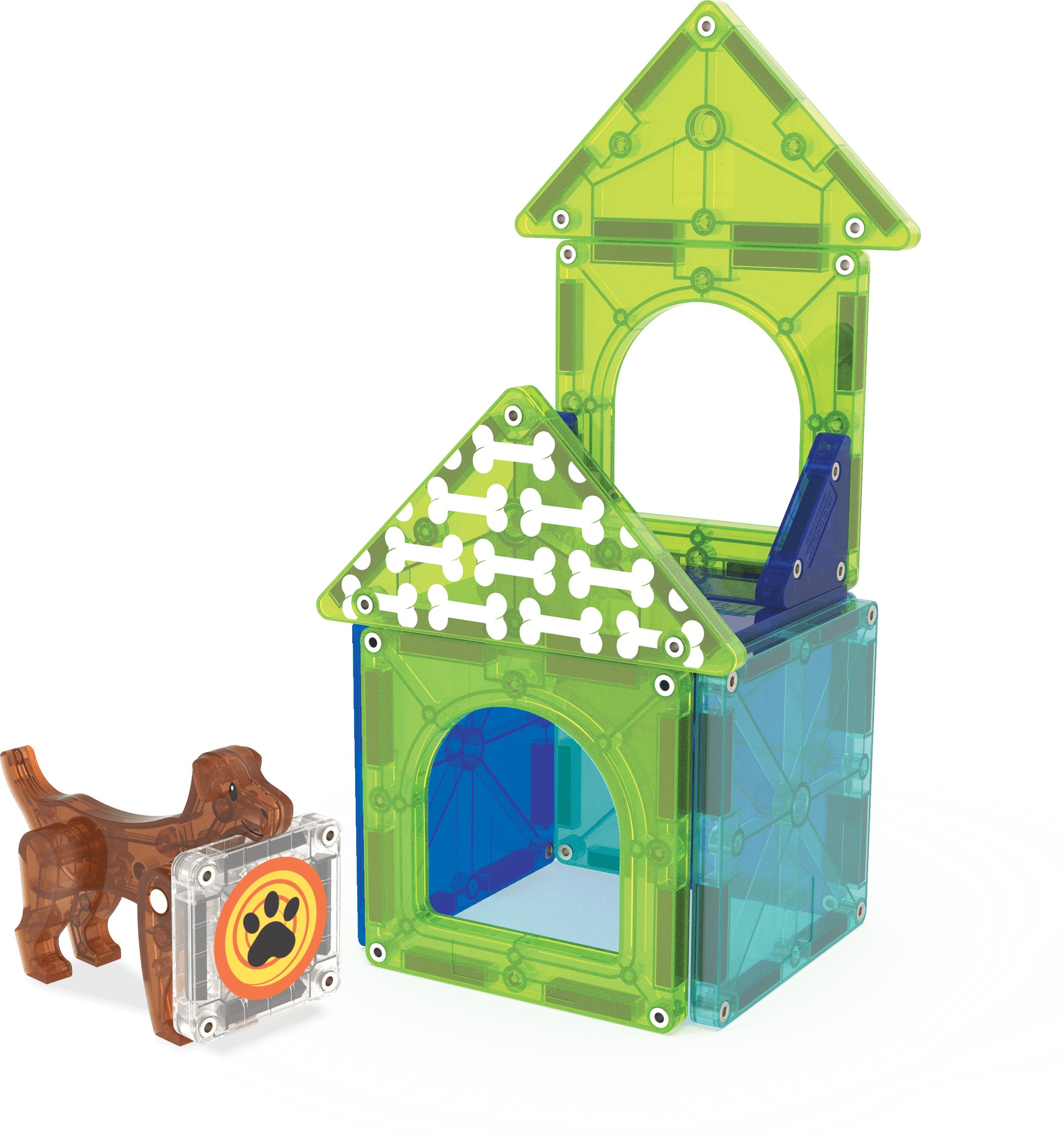 MAGNA-TILES® - Dog House - 13 Parça