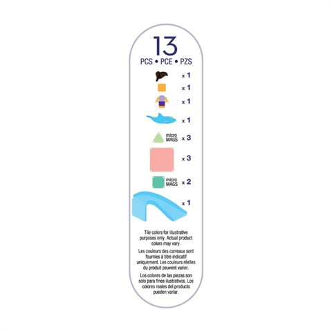 MAGNA-TILES® - Dolphin Bay Manyetik Bloklar - 13 Parça