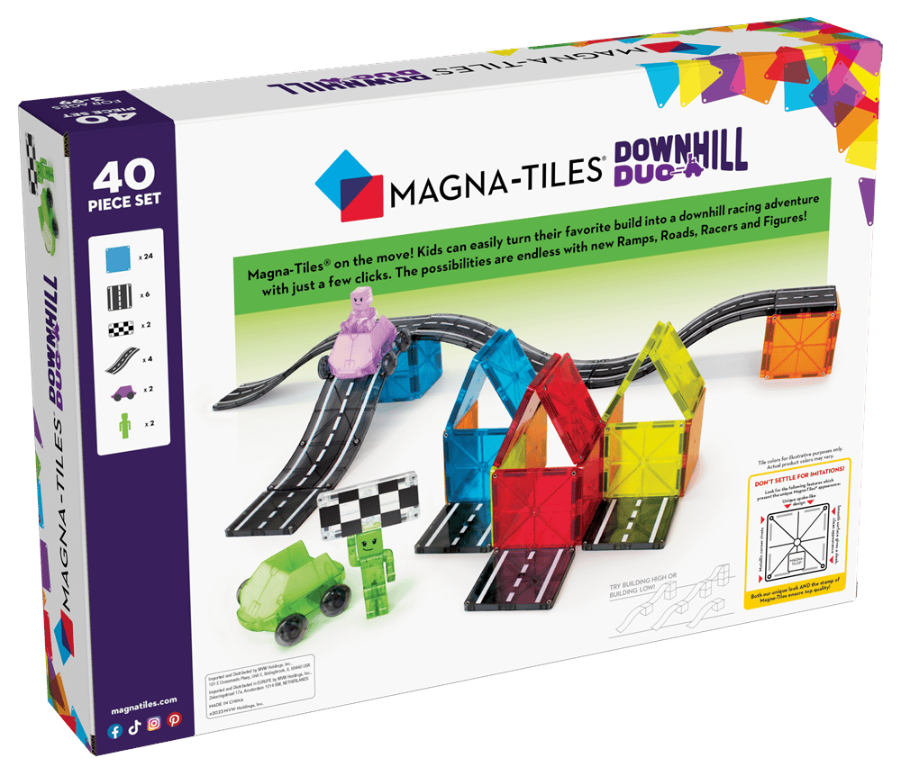 MAGNA-TILES® - Downhill Duo Manyetik Bloklar - 40 Parça