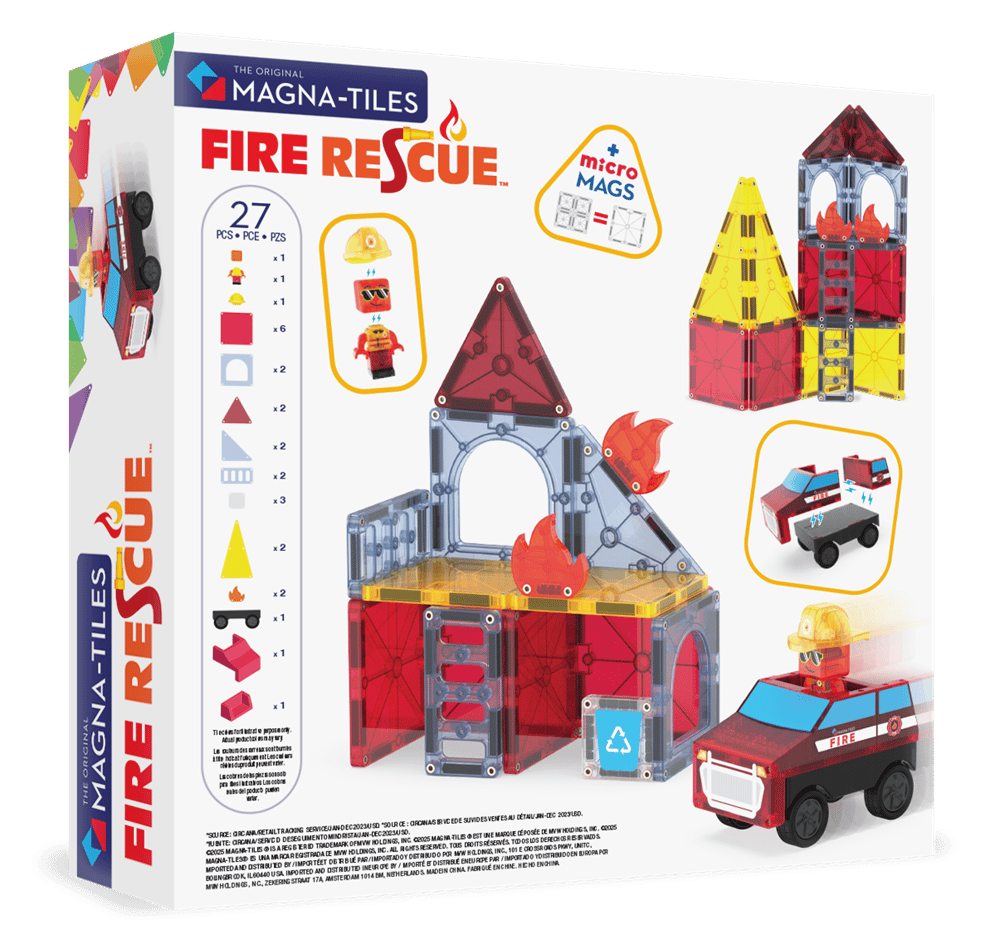 MAGNA-TILES® - Fire Rescue Manyetik Bloklar - 27 Parça