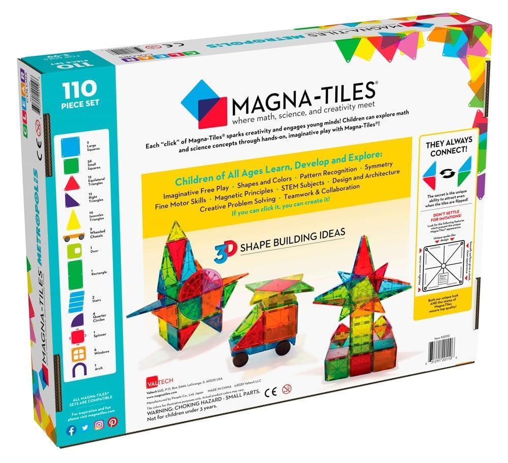 MAGNA-TILES® - Metropolis Manyetik Bloklar - 110 Parça