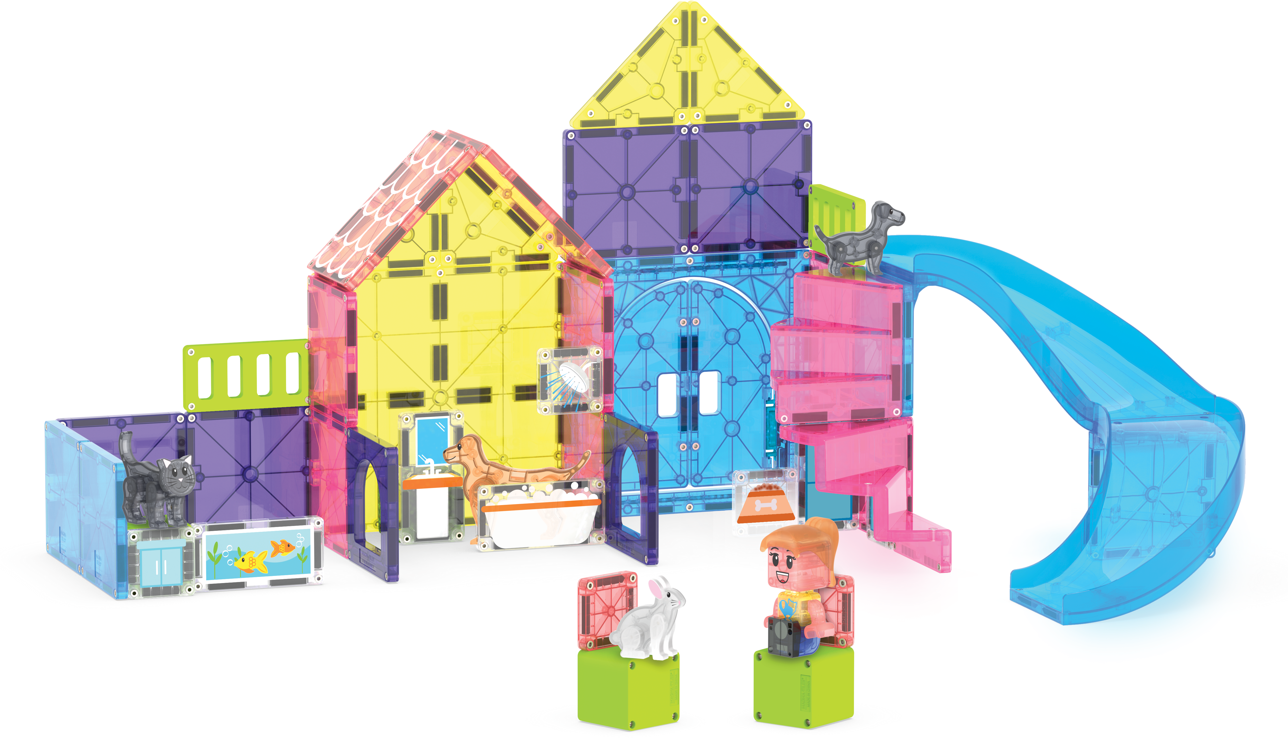 MAGNA-TILES® - Pet Playhouse - 50 Parça