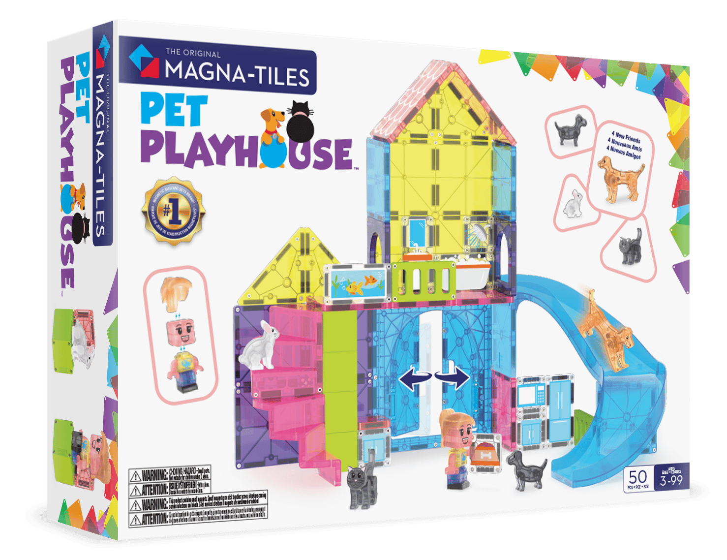 MAGNA-TILES® - Pet Playhouse - 50 Parça