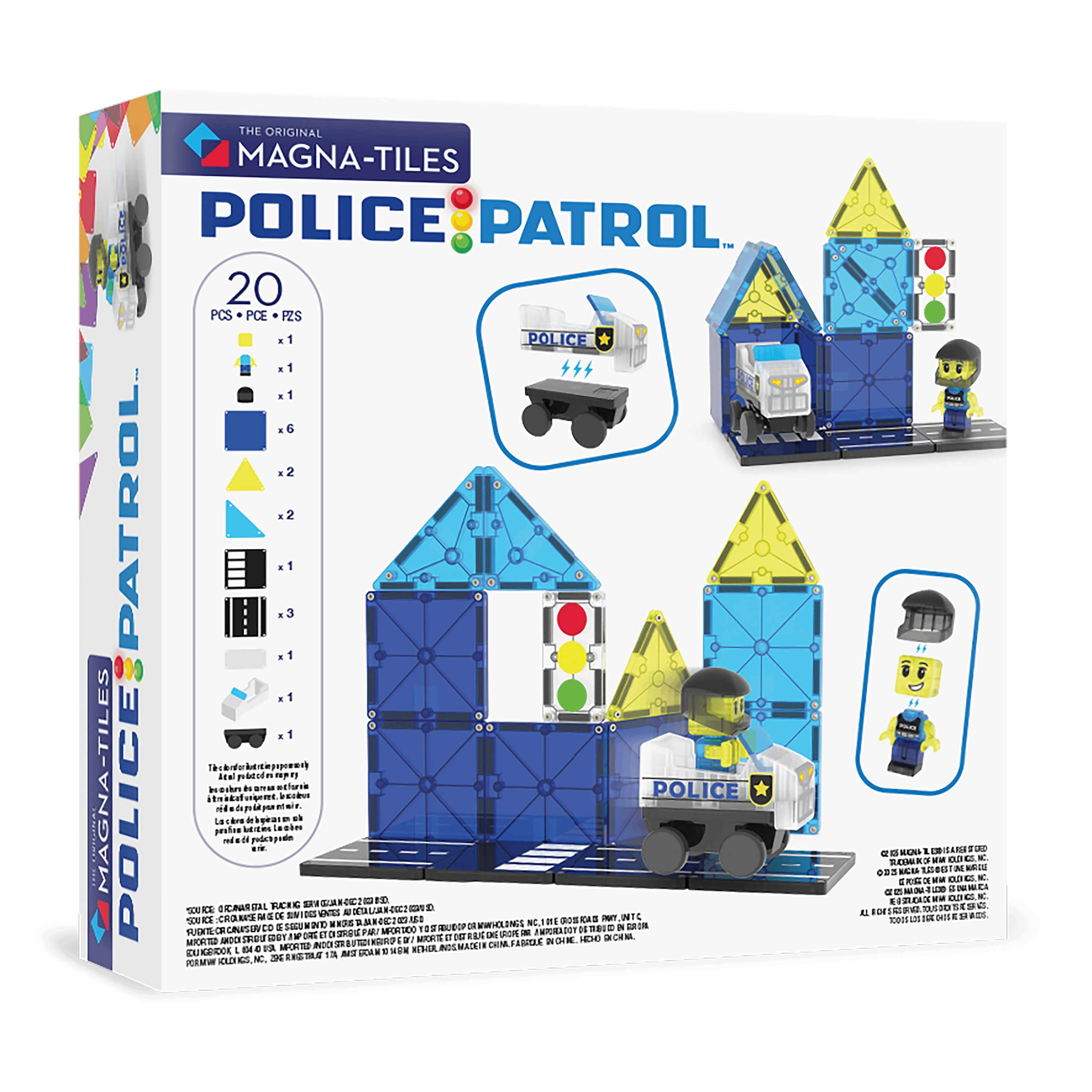MAGNA-TILES® - Police Patrol - 20 Parça