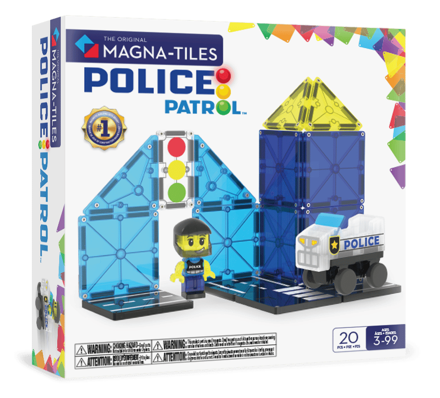 MAGNA-TILES® - Police Patrol - 20 Parça