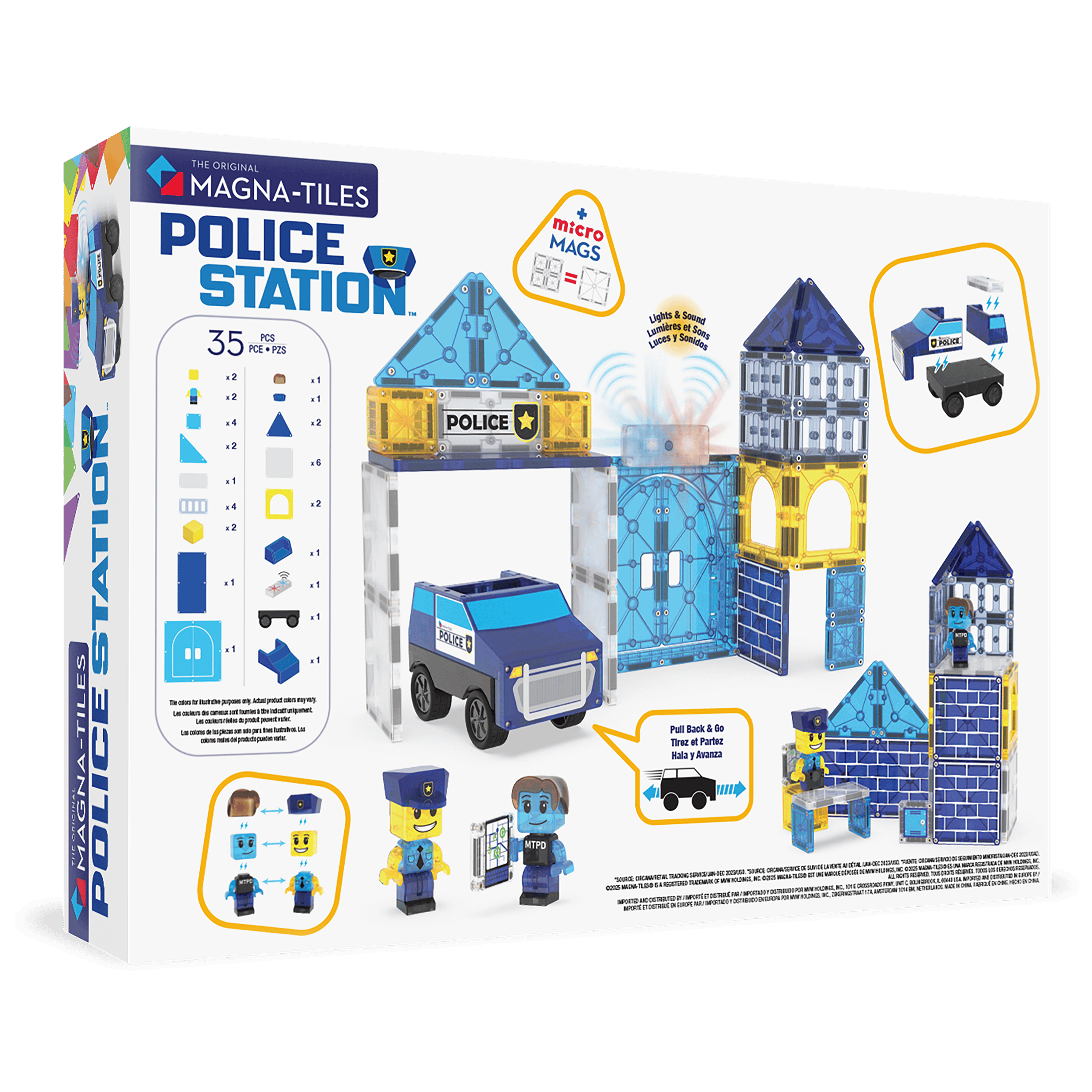 MAGNA-TILES® - Police Station - 35 Parça