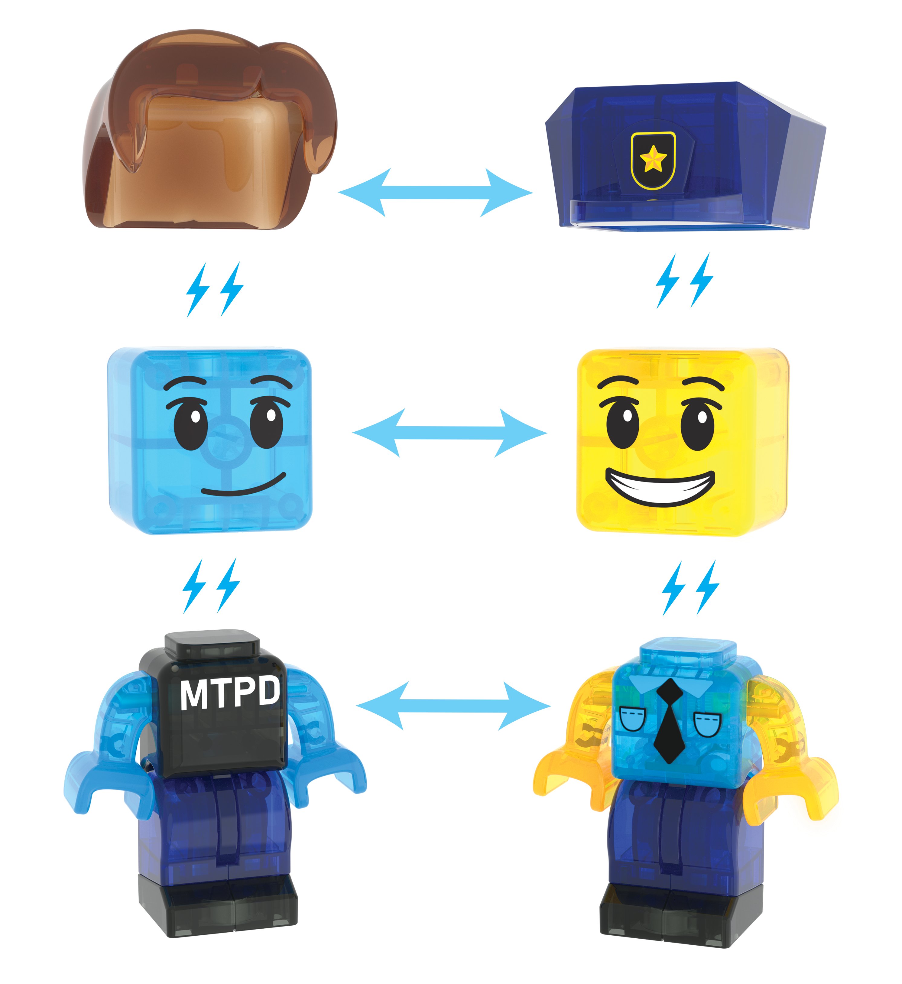 MAGNA-TILES® - Police Station - 35 Parça