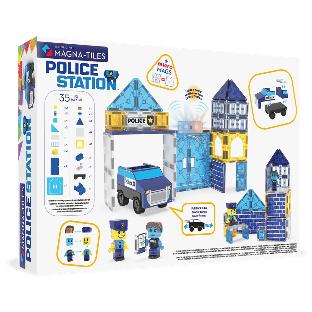MAGNA-TILES® - Police Station Manyetik Bloklar - 35 Parça
