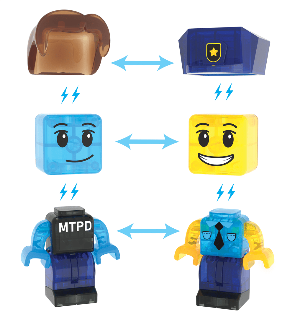 MAGNA-TILES® - Police Station Manyetik Bloklar - 35 Parça