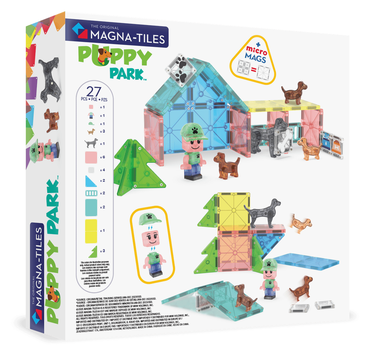 MAGNA-TILES® - Puppy Park - 27 Parça
