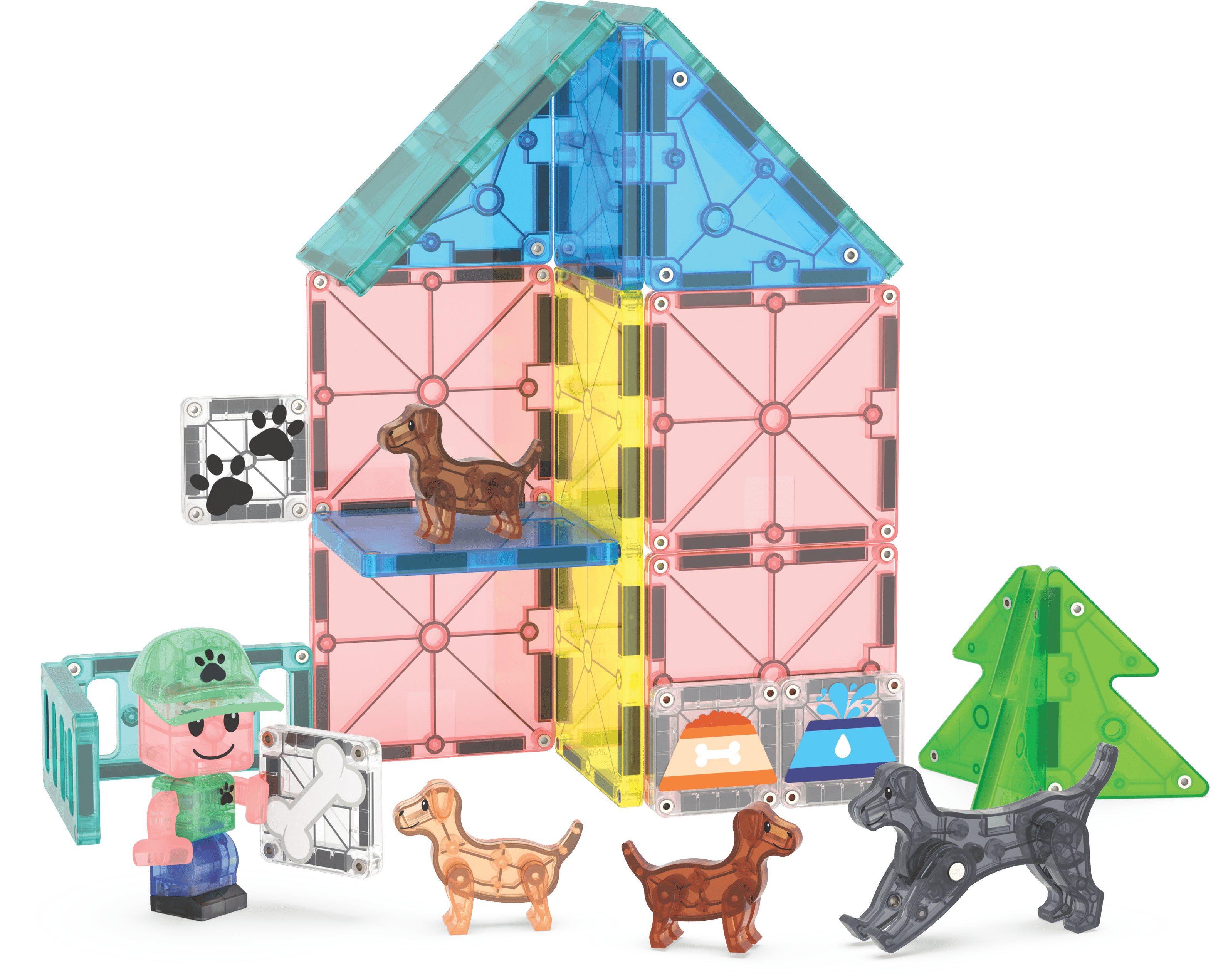 MAGNA-TILES® - Puppy Park - 27 Parça