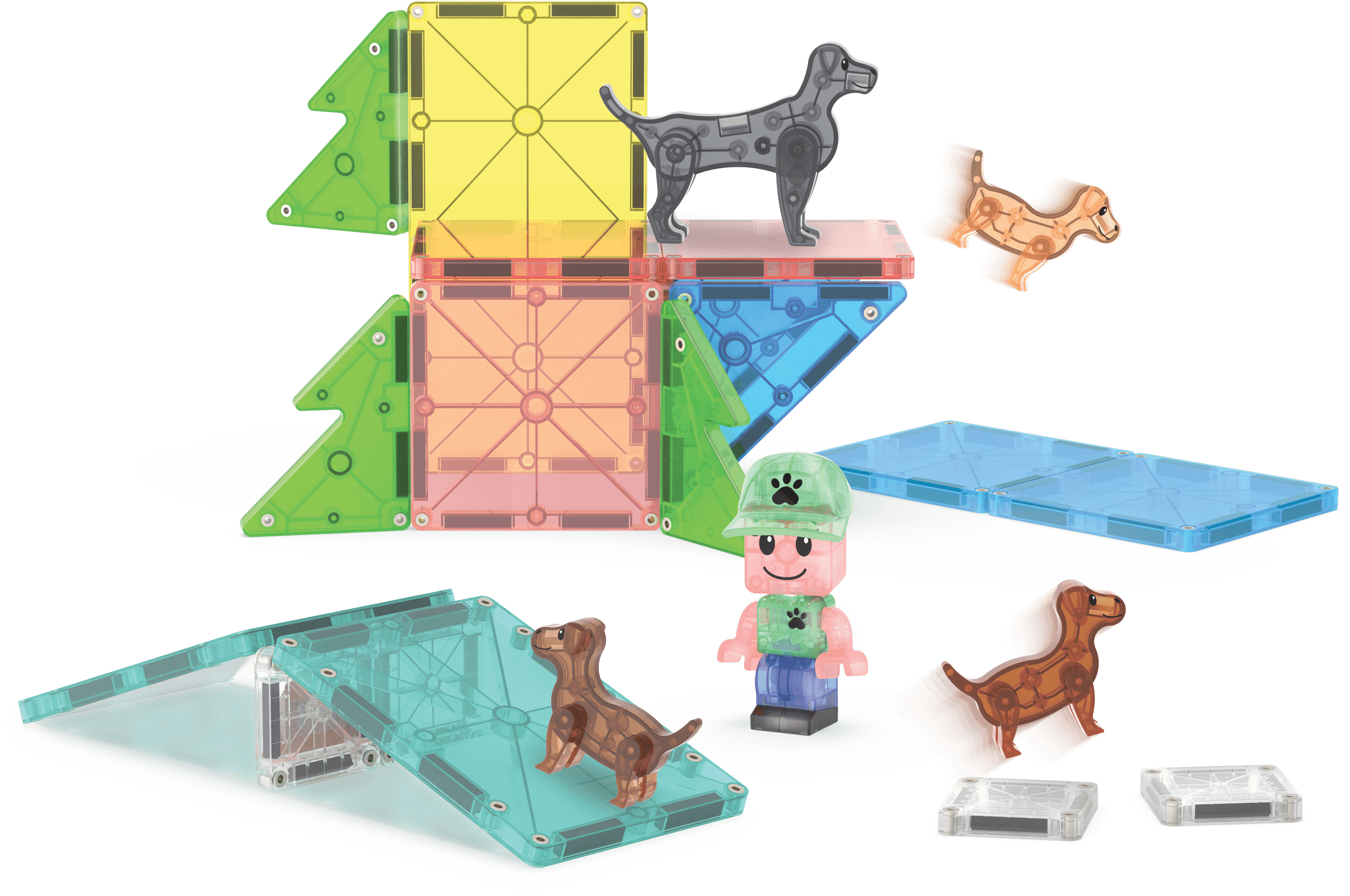 MAGNA-TILES® - Puppy Park - 27 Parça